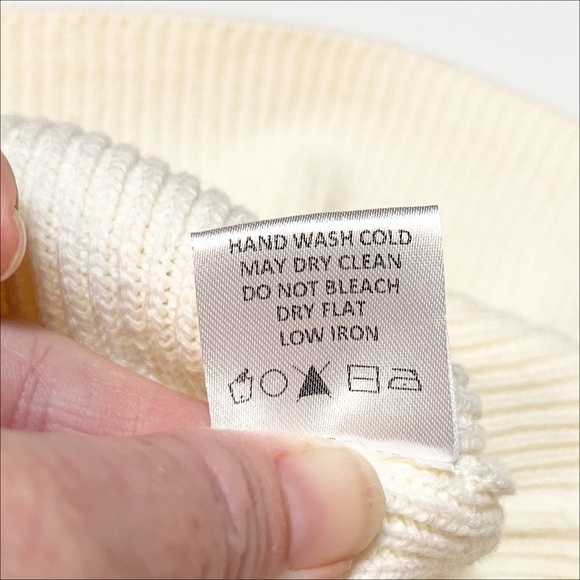 Tularosa Mia Surplice Mini Dress Large sweater knit ivory cream long sleeve boho - Picture 12 of 13